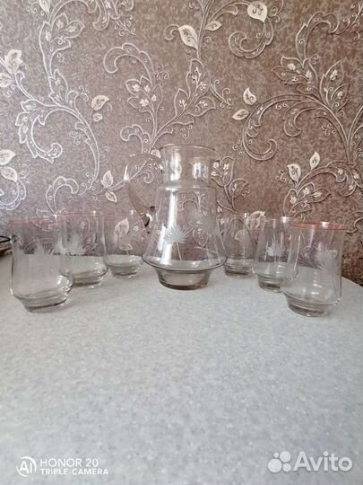Посуда СССР графин и стаканы