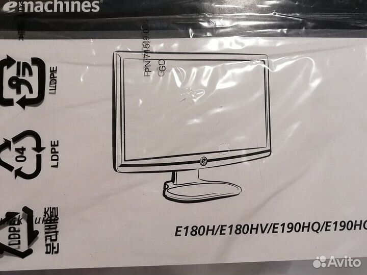 Монитор Emachines размер 18,5