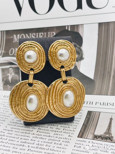 Винтажные серьги 70-е гг США К40 В