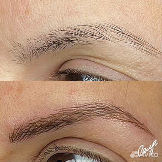 Микроблейдинг бровей- волосковая техника