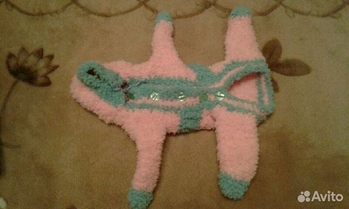 Комбинезон вязаный для кошки