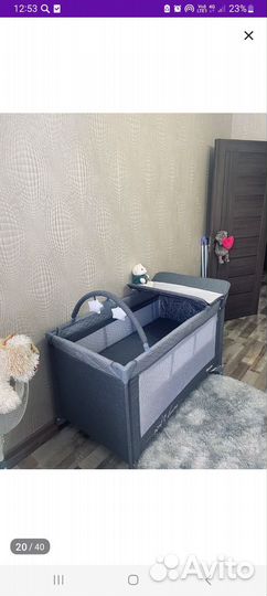 Детская кроватка манеж