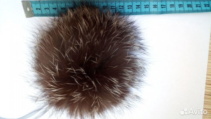 Помпон меховой из чернобурки