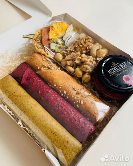 Подарочные наборы из пастилы орехов меда