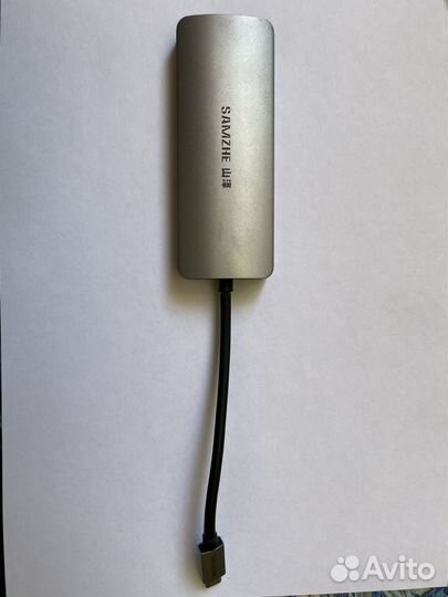 Хаб (док станция) USB-C RJ-45 1 Гбит/с