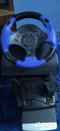 Игровой руль с педалями для пк
