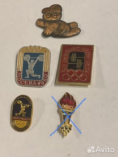 Значки Олимпиада 1980 г., Универсиада 1973 г