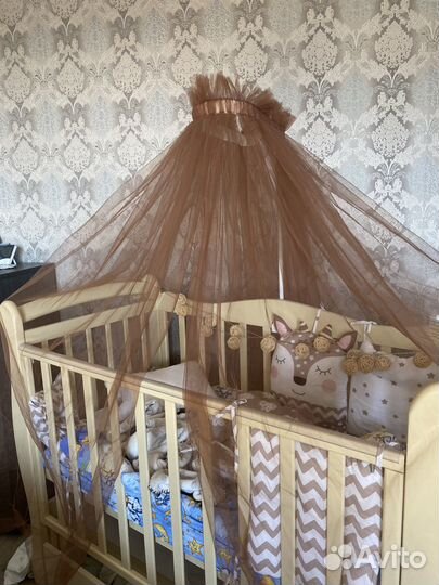 Балдахин в кроватку с держателем