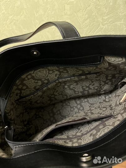 Сумка шоппер кожаная