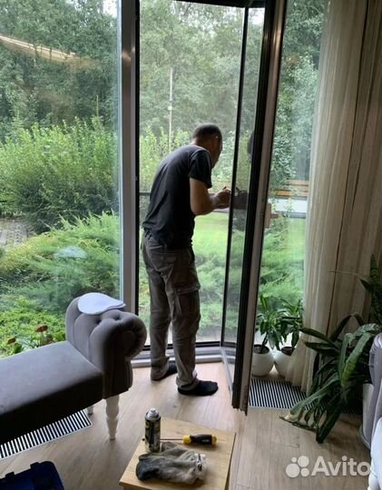 Москитная сетка антикошка / плиссе