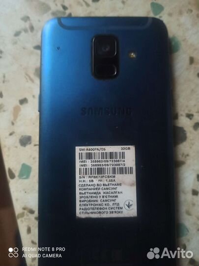 Телефон Samsung a6