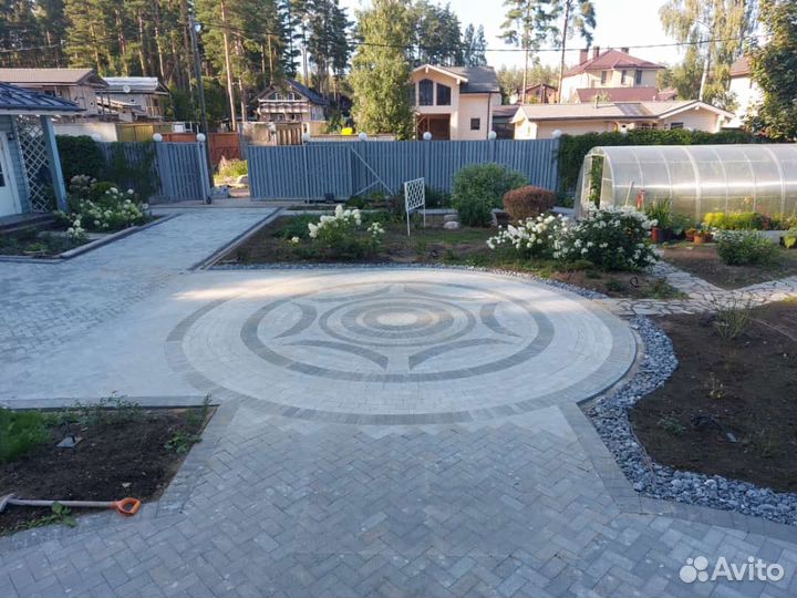 Гранитная брусчатка термо 200х100