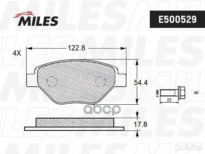 Колодки тормозные передние (Смесь ceramic) rena