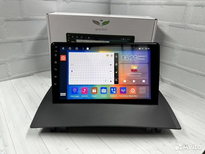 Магнитола андроид GrayBird Renault Megane 2 4/64