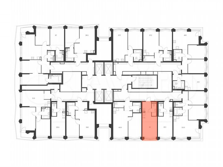 Квартира-студия, 22 м², 19/31 эт.