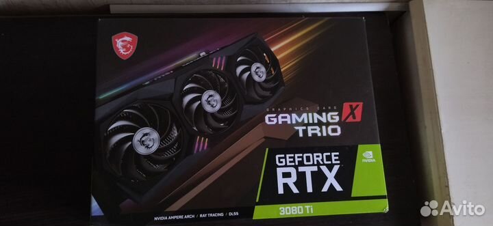 Коробка от видеокарты RTX 3080ti Gaming Trio 12gb