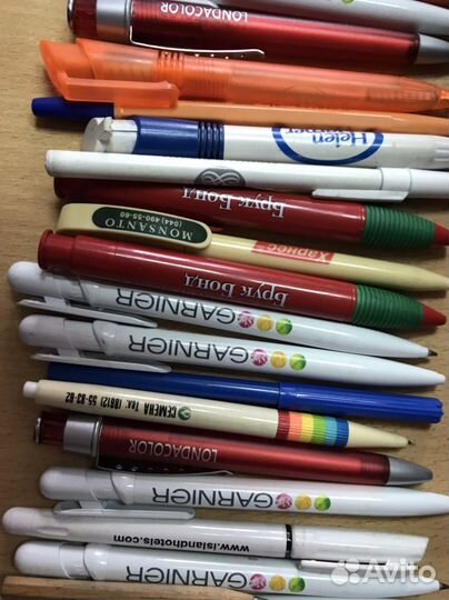 Ручка шариковая 100 шт с логотипами