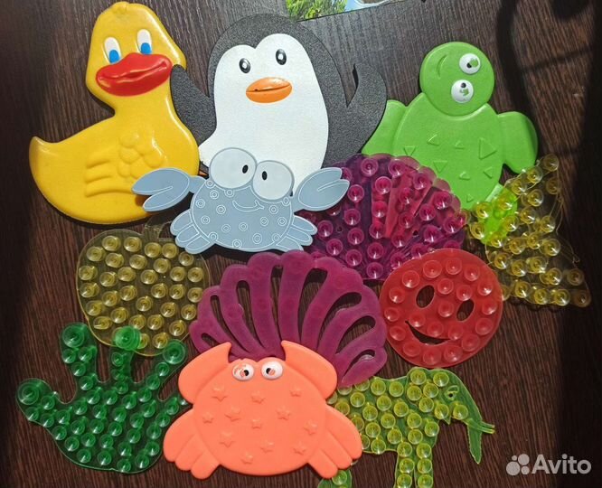 Игрушки для ванной на присосках
