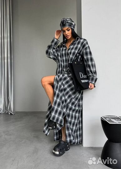 Платье рубашка женская