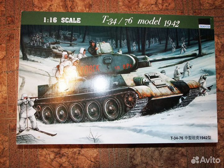 Trumpeter T-34/76 1942 масштаб 1/16