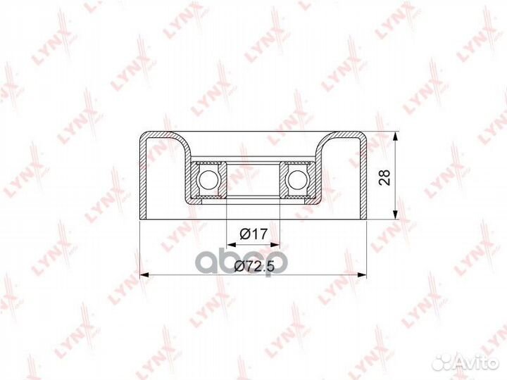 Ролик обводной приводного ремня mazda ZJ/ZY/Z6