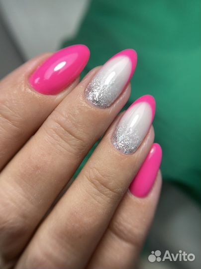 Наращивание ногтей, покрытие гель лак