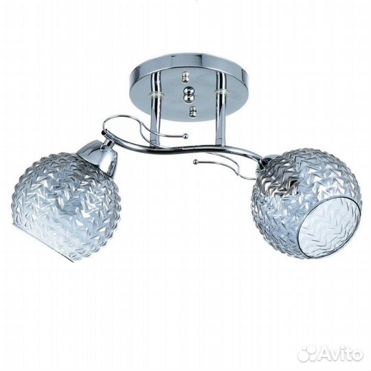 Люстра 'Эрион' 2хЕ27 40Вт хром 44х18х24 см