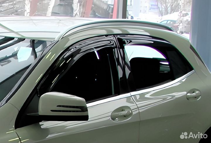 Дефлектор окон Subaru Forester, 08-12, 4ч., темный