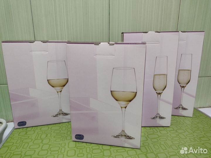 Бокалы для вина Bohemia Crystal