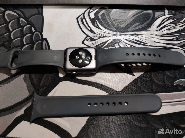 Часы apple watch 3 42mm + 3 ремешка