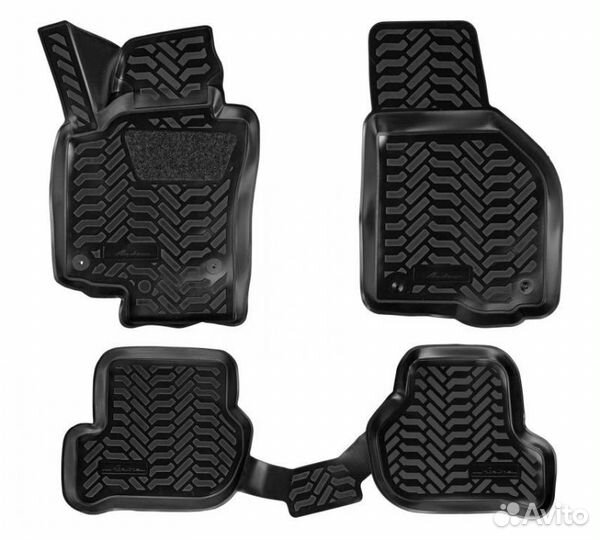 Ковры для skoda octavia (a5) (04-13), 4 шт., (креп