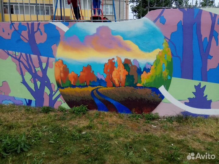 Роспись стен, художественное оформление, граффити