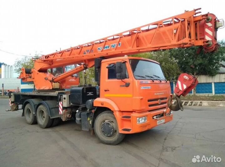 Аренда и услуги автокрана, 25 т, 33 м, с гуськом 8.2 м