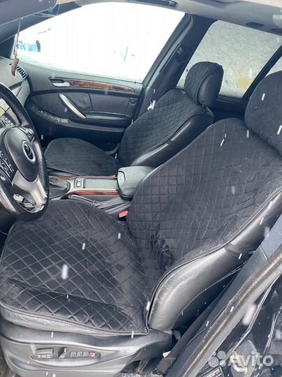 Накидки на сидения алькантара ромб чёрный