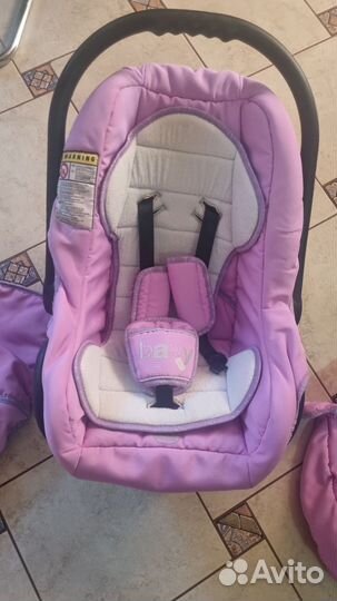Люлька переноска для новорождённых автомобильная