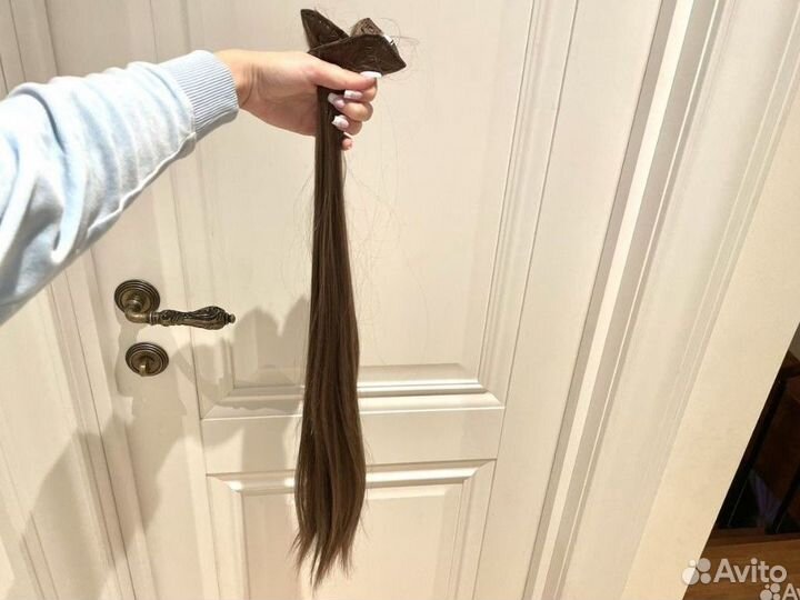 Волосы на заколках искусственные