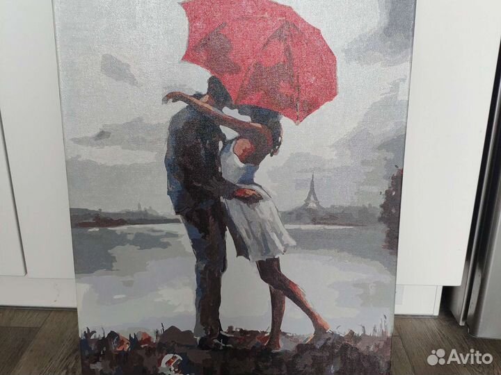 Картина Поцелуй в Париже