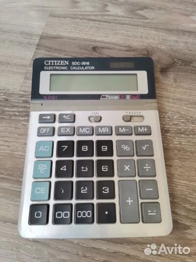 Калькулятор Citizen sdc-3916