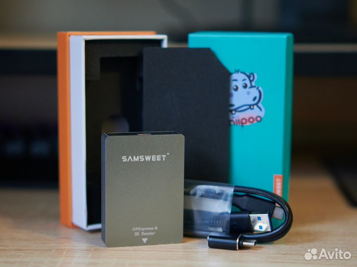 Картридер Samsweet CFexpress Type B + SD 2 in 1