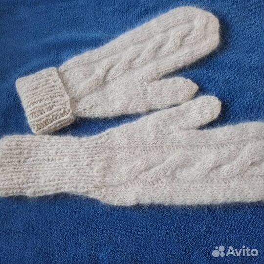 Варежки из кроличьего, собачьего пуха