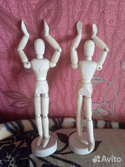 Деревянные манекены мужской и женский