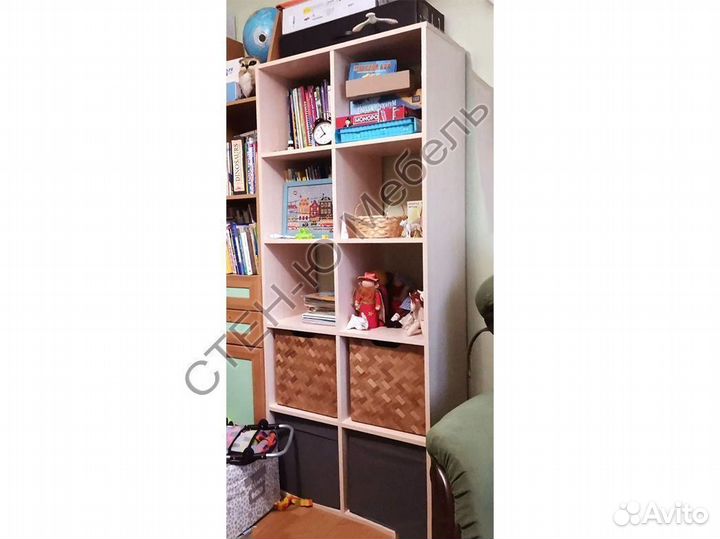 Стеллаж 2х5 (тип IKEA Каллакс) дуб