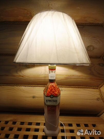 Бутылка-светильник