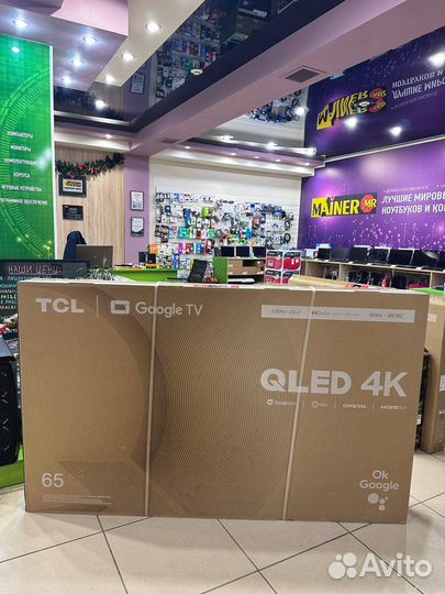 Огромный телевизорр TCL 65” на крутой матрице qled