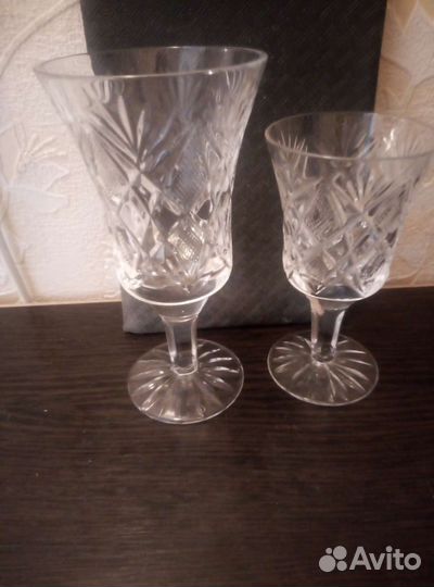 Гусь хрустальный фужеры