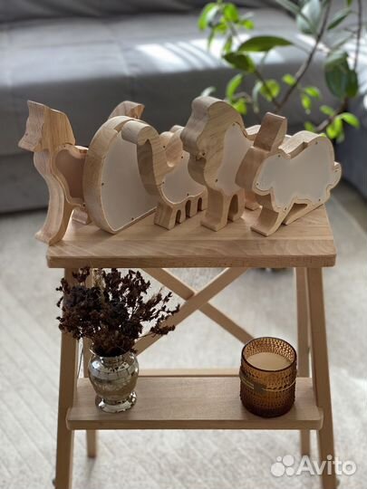 Деревянная копилка 