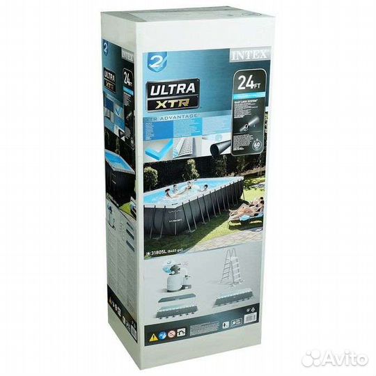 Бассейн каркасный (732х366х132см) 26364