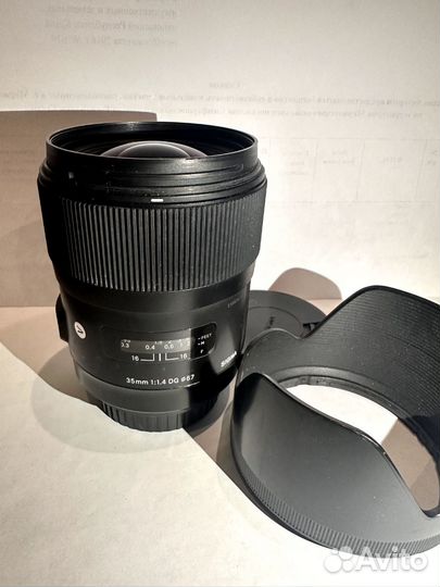 Объектив sigma 35 mm 1 4 art canon