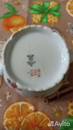 Сахарница Carl Tielsch Altwasser Германия 1928 год