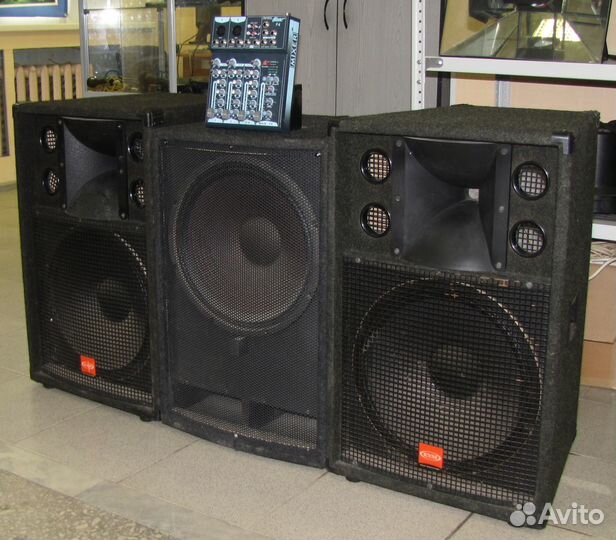 Колонки активные Сабвуфер 1500W EVM D15